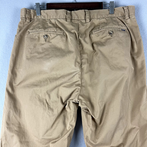 Polo Ralph Lauren Chino Pant Mens 36x34 Tan Stretch Classic Fit Twill Preppy - Picture 10 of 16
